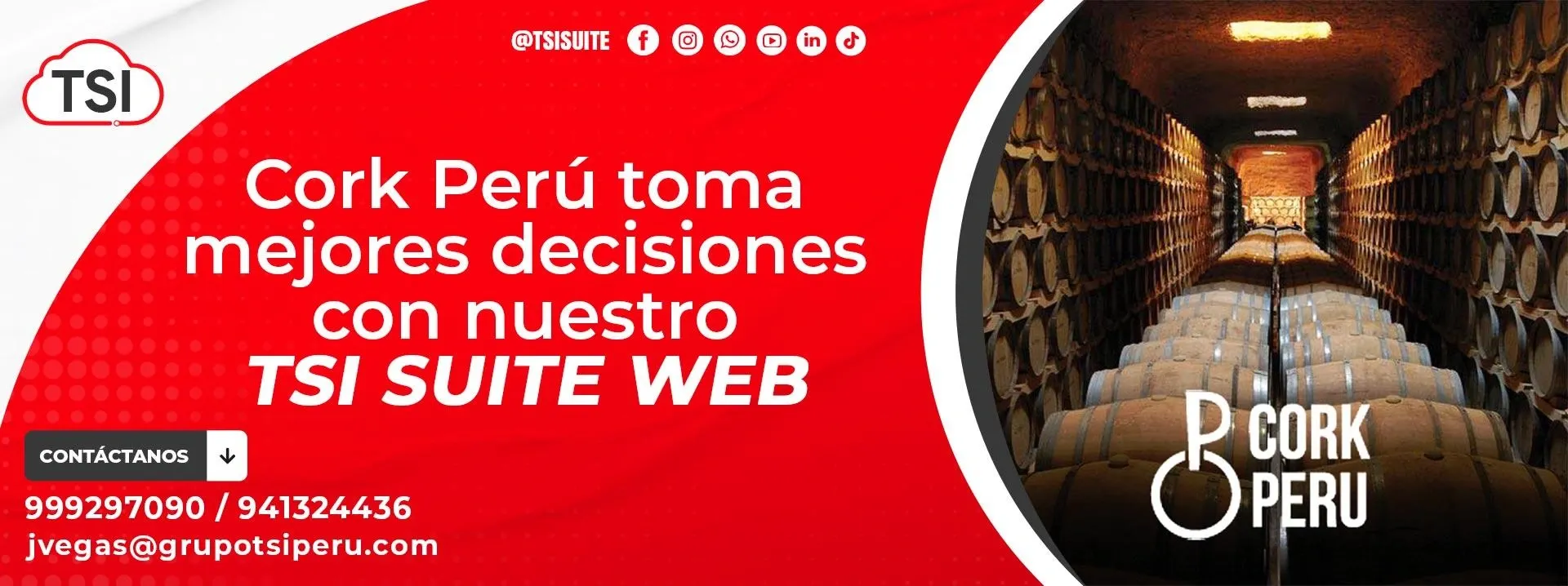 Cork Perú toma mejores decisiones con TSI Suite Web